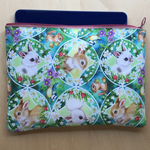 30cm大きめポーチ･iPadケース•バッグインバッグ *うさぎ🐰りす🐿
