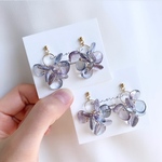 Bubble flower(blue)💙ピアス/イヤリング