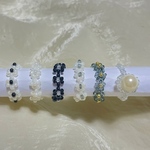 ビーズリング　ビーズリングセット　フラワーリング
