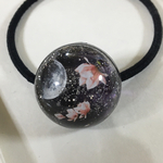 月の満ち欠け　満天桜　ヘアゴム　レジン