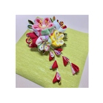 つまみ細工  2way梅の花が香るブローチ付きヘアクリップ(下がりは取り外し可)