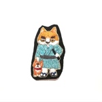 西郷どん『鹿児島が懐かしか！』　猫　刺繍ブローチ