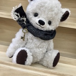 ハンドメイドテディベア風クルクル巻き毛のクマ🧸さんぬいぐるみ