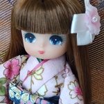 送料無料♥プチジェニー ミキマキ着物袴4点セット（桜びと）