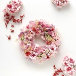 山桜と紫陽花のリース