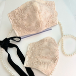 豪華ゴールドマスク キラキラマスク 上品セレブ 鮮やか 金刺繍 オーガニックコットン 