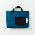 【ダッフィー様専用】撥水ナイロンレッスンバッグ（ブルー）縦35横45マチ12商品ID/LBO_BL
