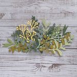 ダイカット＊クラフトパンチの春色リーフ