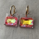 ビジューフープピアス007