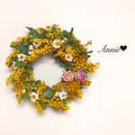 [再販] ミモザとユーカリの春リース(小)🌼🌼