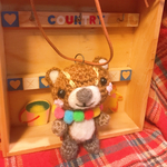 にっこり♥️笑顔＆頭でっかちなテディベア🧸ストラップ