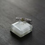 デマントイドガーネット　デコレーションブリッジリング　SILVER925
