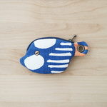 お魚ポーチ 《 blue × orange ①》