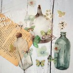 海外シール【BOTTLE TALKE STORY・グリーン】30PCS