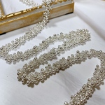 【再入荷】【シルバー】【20cm】【小ぶり】高品質メッキ　CCBボール　チェーン　つぶつぶ　チェーン　アクセサリーパーツ　ハンドメイド　DIY　MP119-2