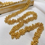 【再入荷】【ゴールド】【15cm】【小ぶり】18金メッキ　高品質メッキ　CCBボール　チェーン　つぶつぶ　チェーン　アクセサリーパーツ　ハンドメイド　DIY　MP119-1