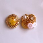 ボタンアクセサリー(ピアス・イヤリング)
