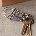 カラビナ65/ケープアメジスト　女性へのクリスマスプレゼントやメンズへの誕生日プレゼントに・無料ラッピング