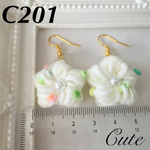 再販)お花ピアスC201