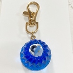 お値打ち品！ブルー桜ゼリーのキーホルダー