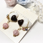 ピアス　イヤリング　◆  チョコ　ハート