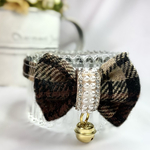 猫用首輪【茶チェック】