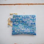 ★★One side all skeleton pouch　リバティ　ジェニーズリボンズ　21B　8×6.7㎝