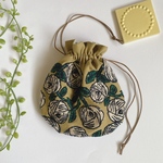 ミナペルホネンふりる巾着 こぶりさん