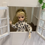 水玉ブラウスタートルネック リカちゃん22cmドールサイズ