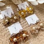 vintage botan earring .・゜
