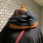 スヌード・色々ウールガーゼで、ネコのしっぽ　4