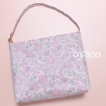 サービス品★リバティ ベッツィ♥ラミネートのミニバッグ