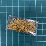 ネジ付き ヒートン 100個入り   アクセサリー製作などに