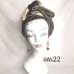 【ダブルリボンターバン】頭痛のしにくいヘアターバン 