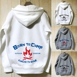 BORN TO CAMP FORCED TO WORK / ジップパーカー