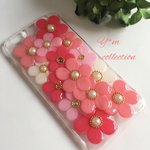 ＊再販＊受注製作＊ホームボタンプレゼント＊チェリーブロッサム❤︎ポーチュラカのiPhone6/6sケース