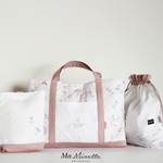 入園・入学 3点セット スモーキーピンク【 トートバッグ & 上履き入れ & 大きな巾着袋 】Smoky PINK