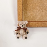 ミニチュア　ミニなアンティーク風テディベア　ベージュ×ブラウン