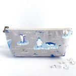 流氷の上のペンギさん＊ふかふか＊ペンケース＊筆箱