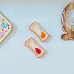 トーストマグネットセット「バターと苺ジャムと蜂蜜」