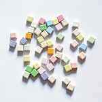 現品限り！送料込！パステルカラー12MIXモザイクタイル/ 12色ミックス9.5㎜角/50粒