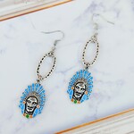 青いインディアンピアス