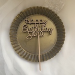 名前入り　ケーキトッパー　HAPPY BIRTHDAY  