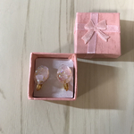 花びら輝くイヤリングレジンヘアゴムセット
