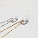 真・波動玉®：clear petit（SUS316LステンレスK18メッキチェーン）【特別価格 / 受注制作】