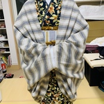 【着物コート】モモンガコート　寒い日にさっと羽織れる優れもの（万能な着回しアイテムです）