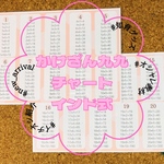 【楽しく学ぼう！】おしゃれ&かわいい　かけ算　九九　チャート　