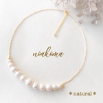 再販 ＊formal＊natural acryl pearl - ハーフネックレス ＊ 入園式 入学式 卒園式 卒業式 フォーマル パール イヤリング対応 セレモニー 結婚式 パーティー 七五三