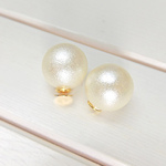 コットンパール風 キャッチピアス 1.4 平皿 2ペア[ea-pi-048]