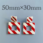 importアクリルピアス　レッド　2個1セット